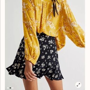 Free People Ryanne floral mini skirt
